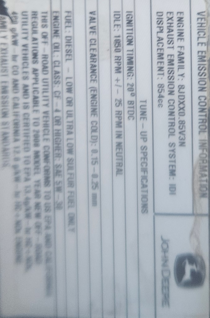 Used John Deere Gator HPX 4x4 UTV