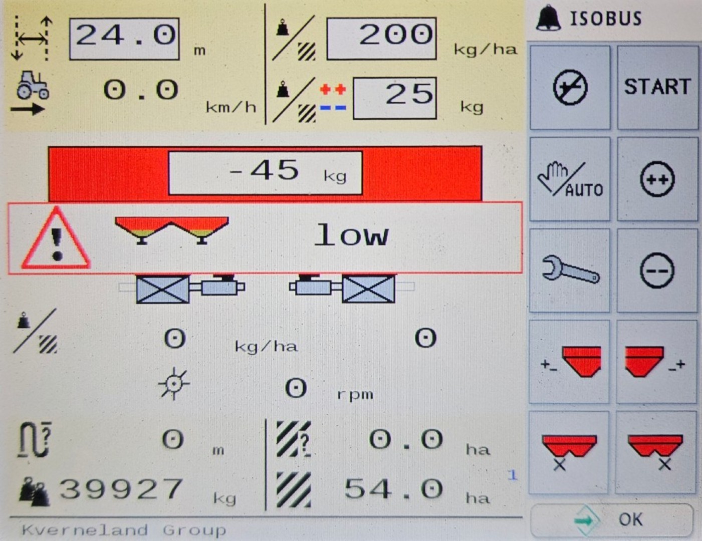 Used Kverneland Exacta-TL Fertiliser Spreader