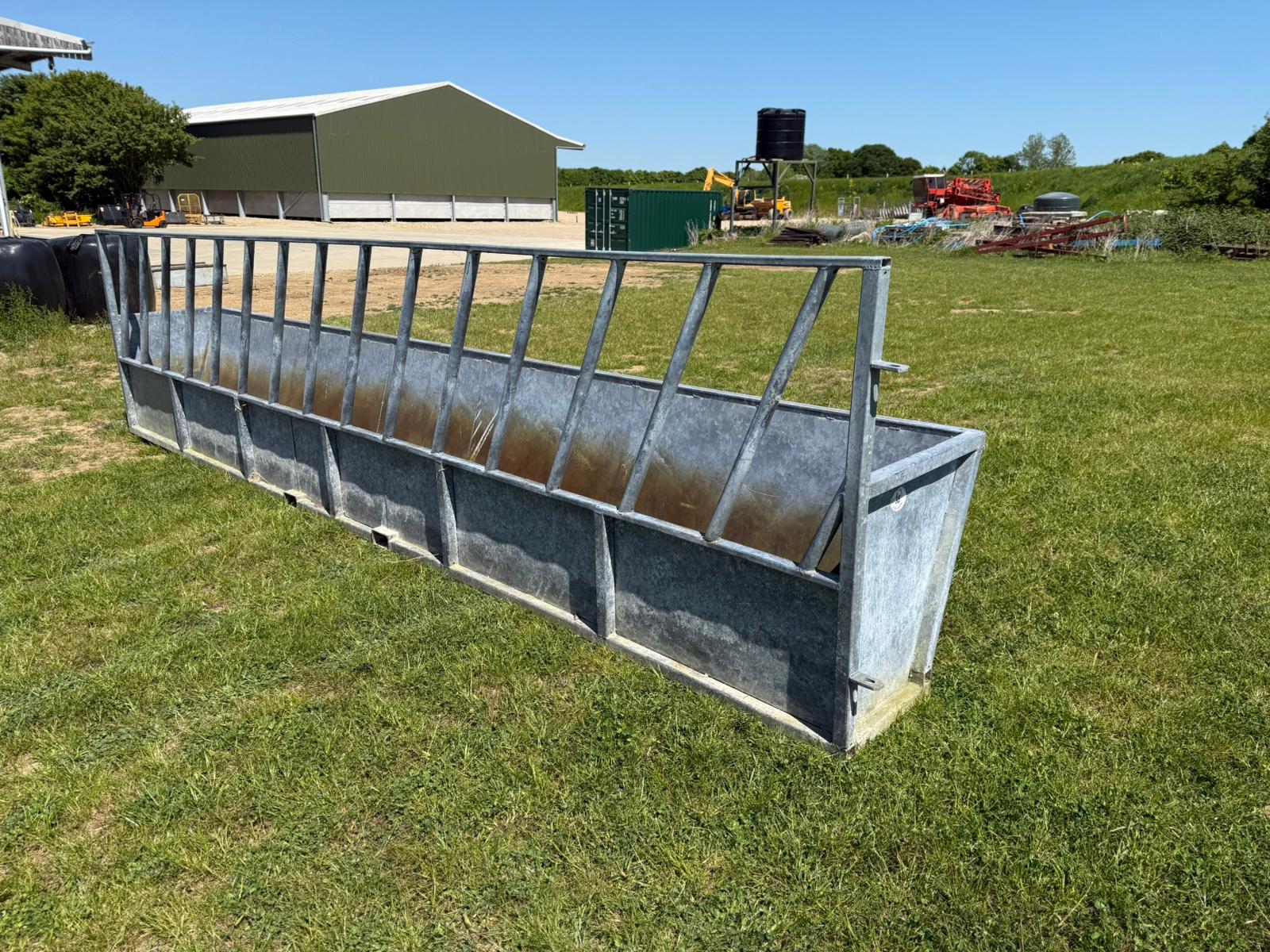 Used Feed Barrier and Trough