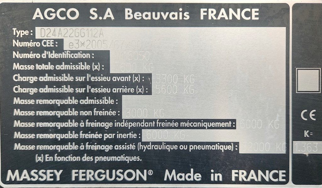 Used Massey Ferguson 5455 Hi-Vis 4wd Tractor