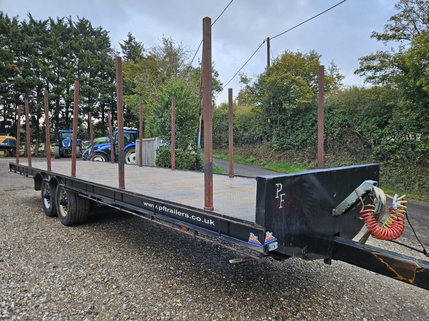 Used PF Trailers 30' Flatbed Trailer