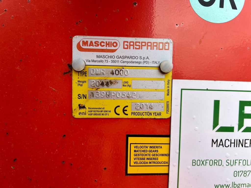Used Maschio DMR 4000 Power Harrow