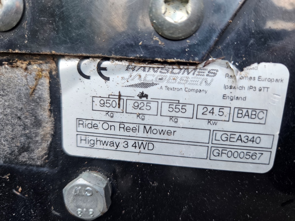 Used Ransomes Highway 3 Triple Cylinder Mower