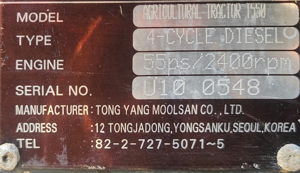 Used TYM T5500 Tractor