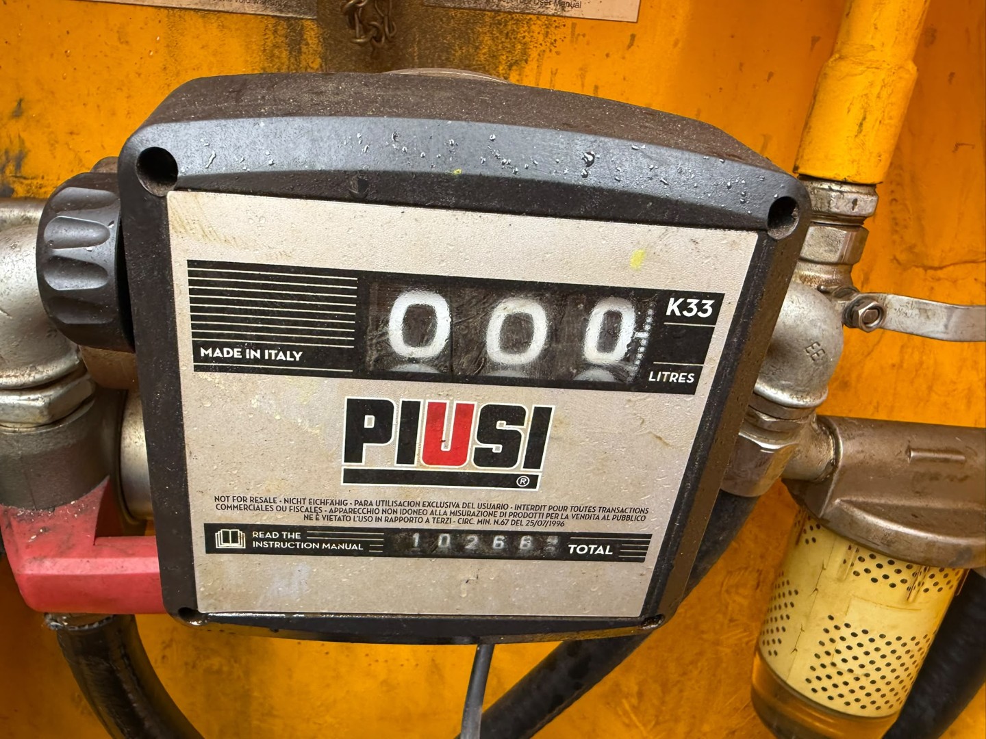 Used Fuel Proof 500L Fuel Bowser