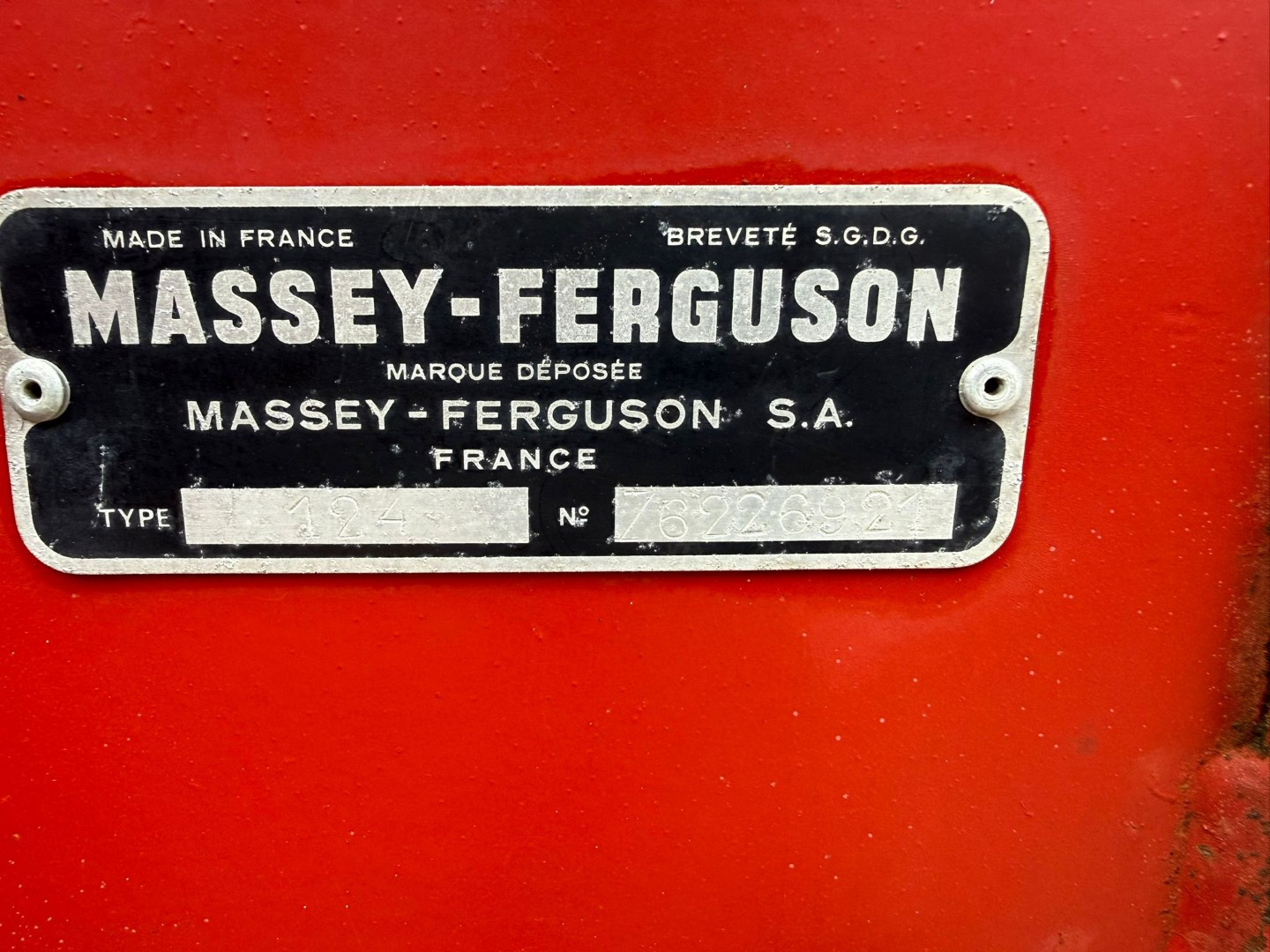 Used Massey Ferguson 124 Conventional Baler