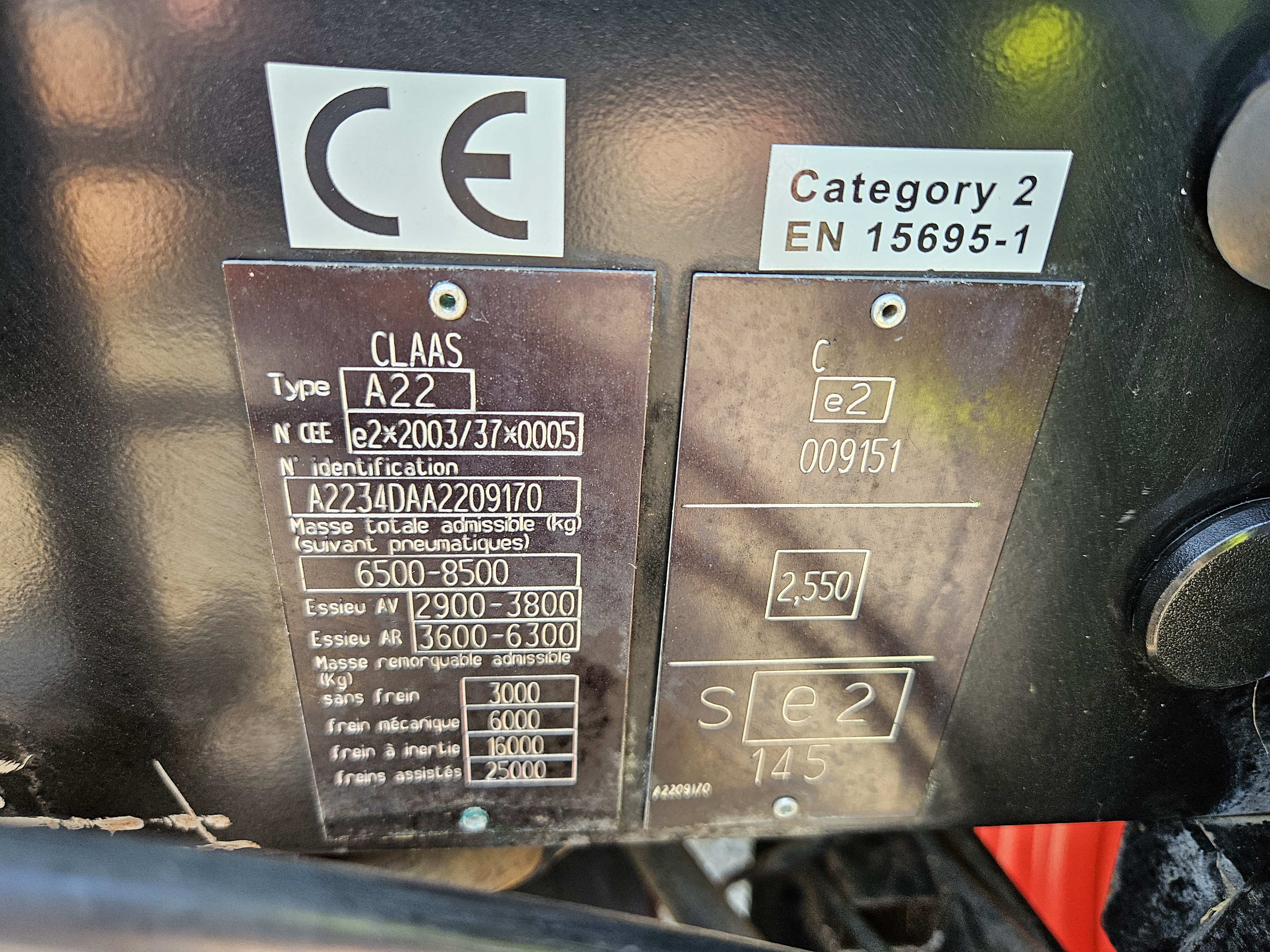 Used Claas Axos 340 4wd Tractor