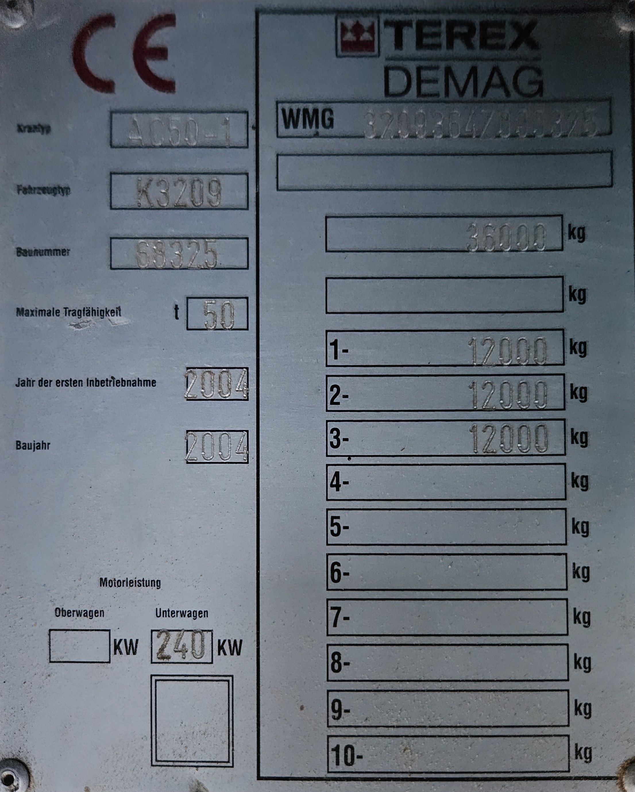 Used Terex Demag AC50-1 Mobile Crane