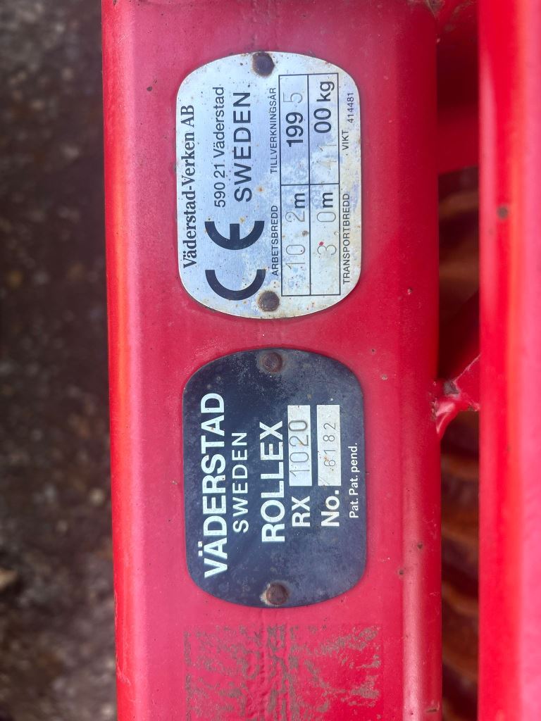 Used Vaderstad Rollex RX1020 Cambridge Rolls