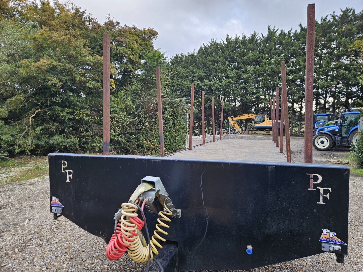Used PF Trailers 30' Flatbed Trailer