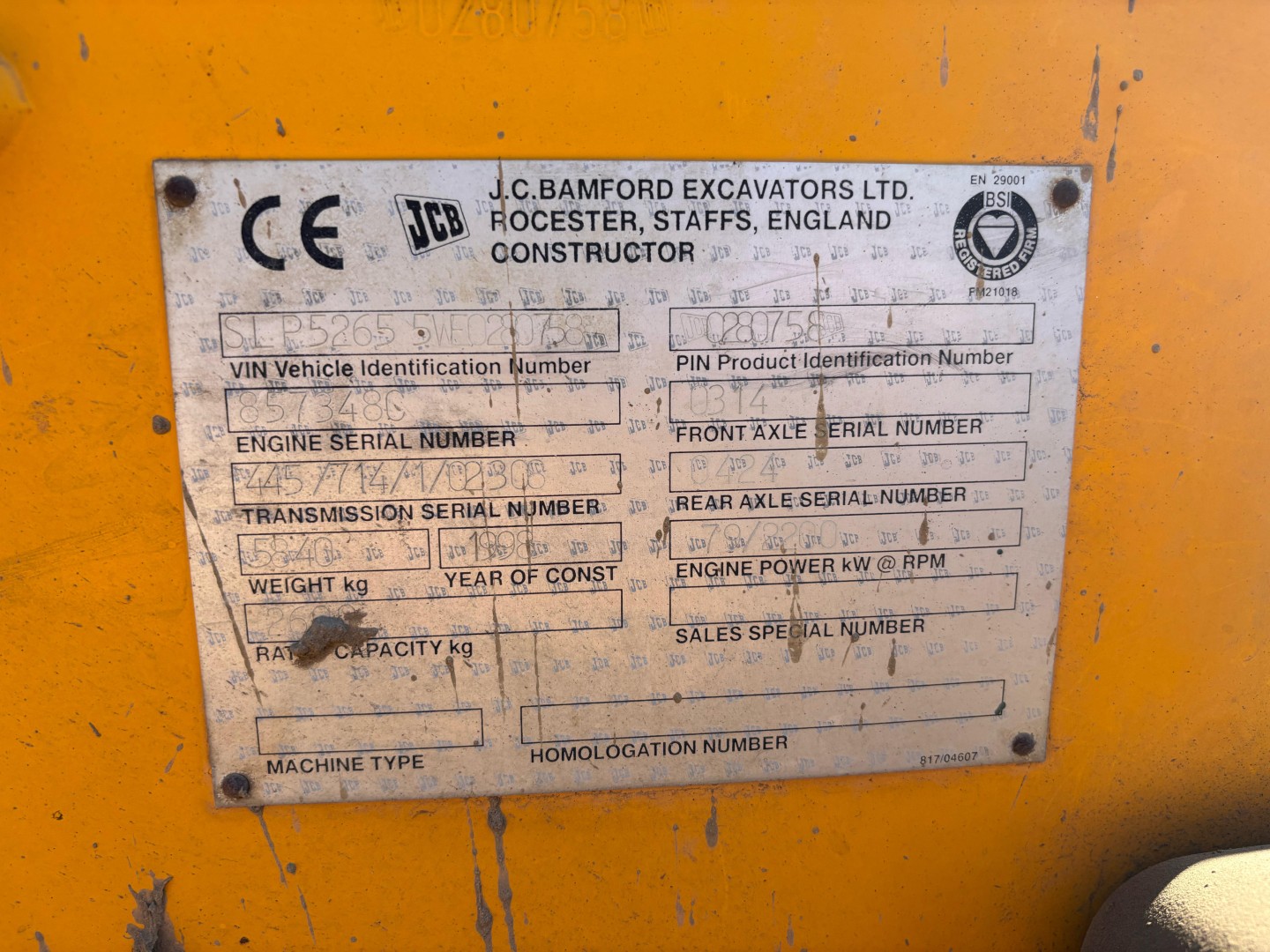 Used JCB 526S Loader