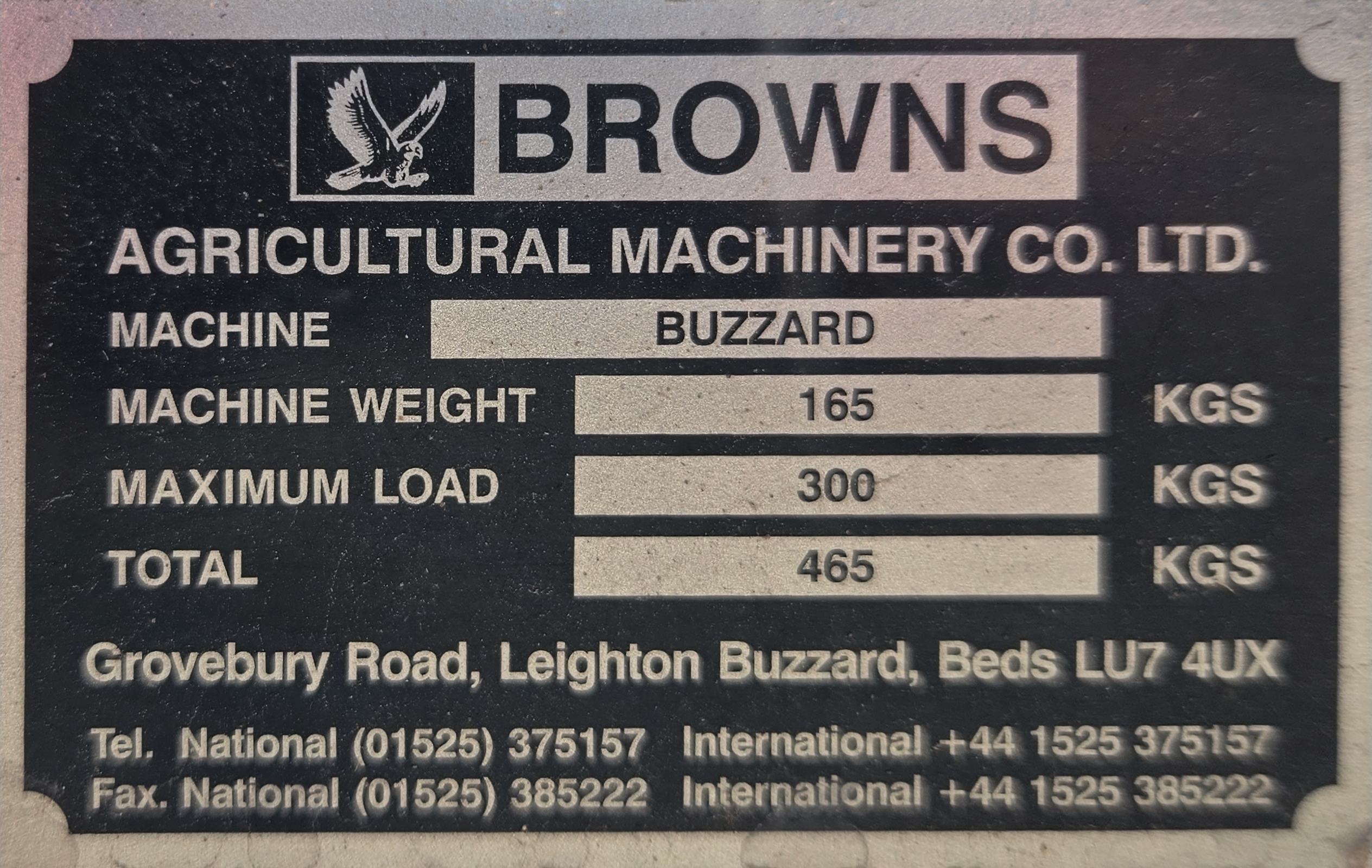 Used Browns Buzzard Flat 8 Bale Grab