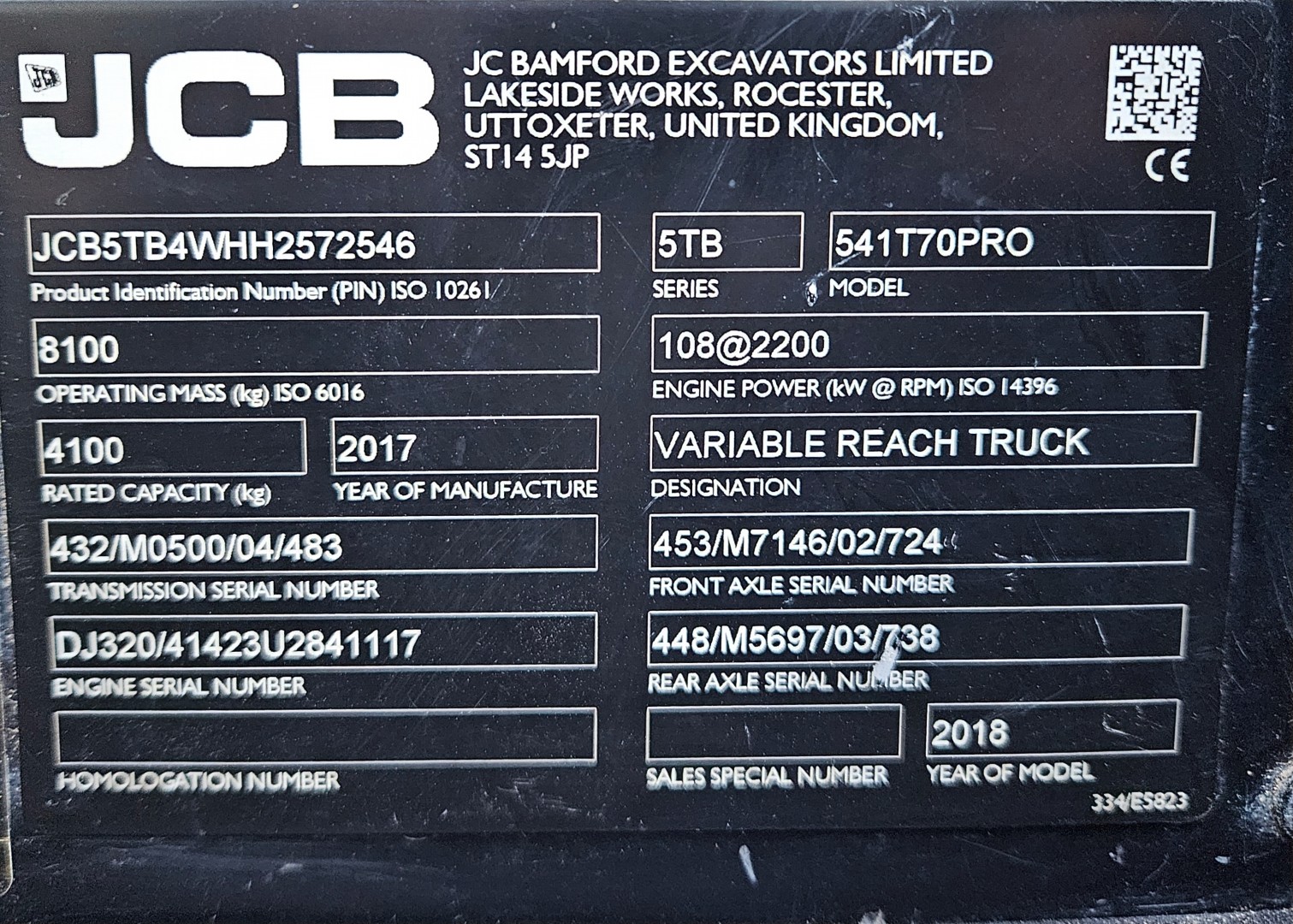 Used JCB 541-70 Agri Pro Telehandler