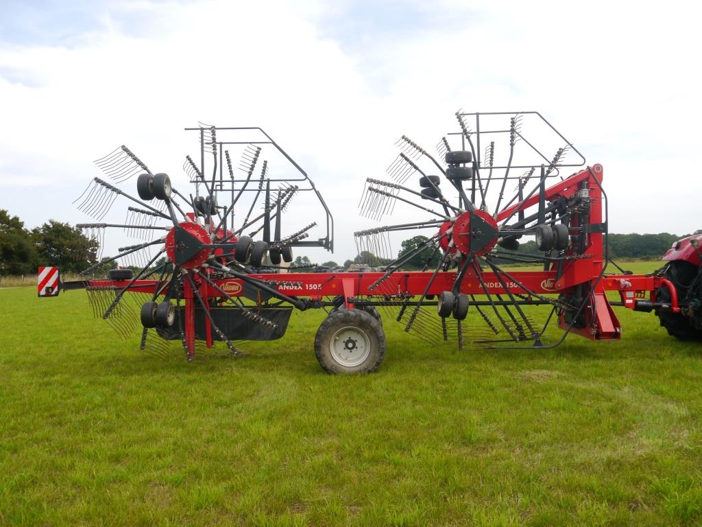 Used Vicon Andex 1505 Rake