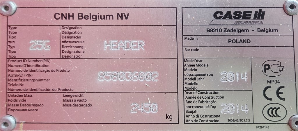 Used Case 9010 Combine Harvester