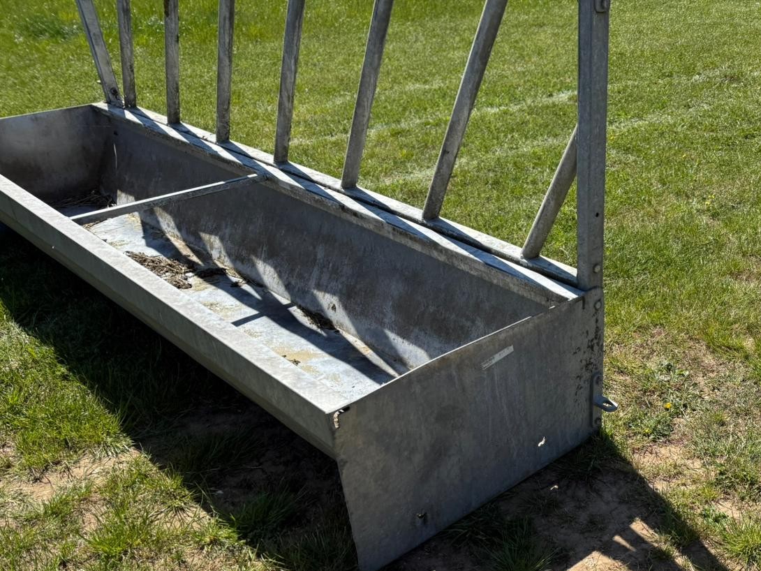 Used Cattle Feed Trough and Barrier