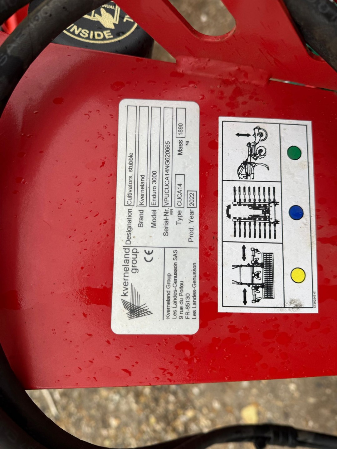 Used Kverneland Enduro 3000 Cultivator