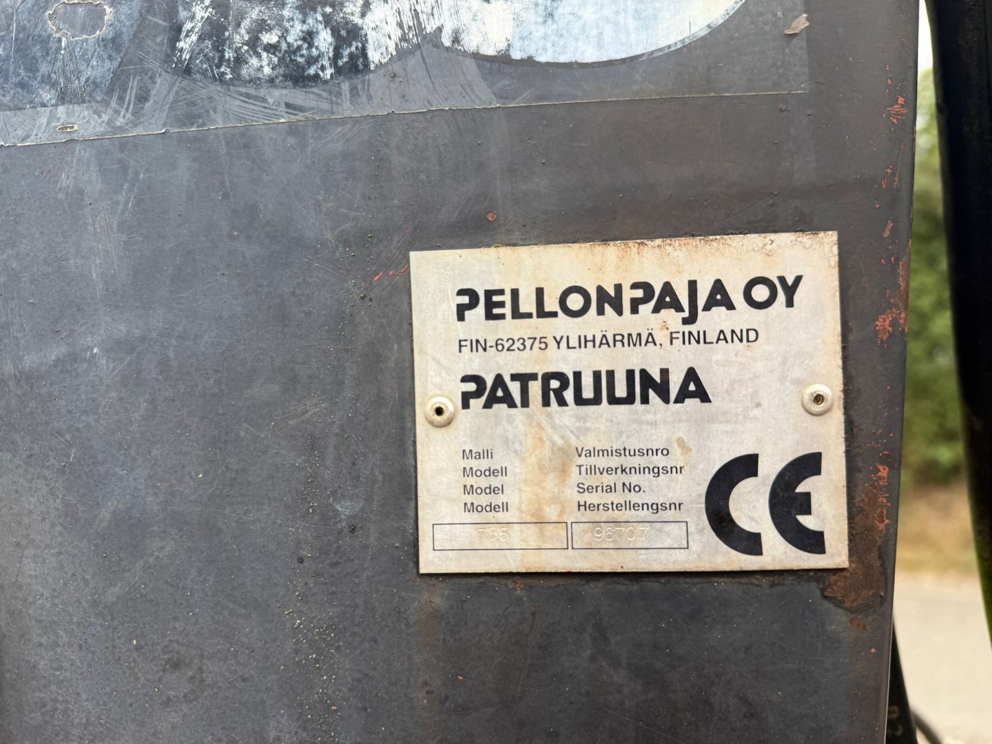 Used Timber Trailer and Patruuna 755 Crane