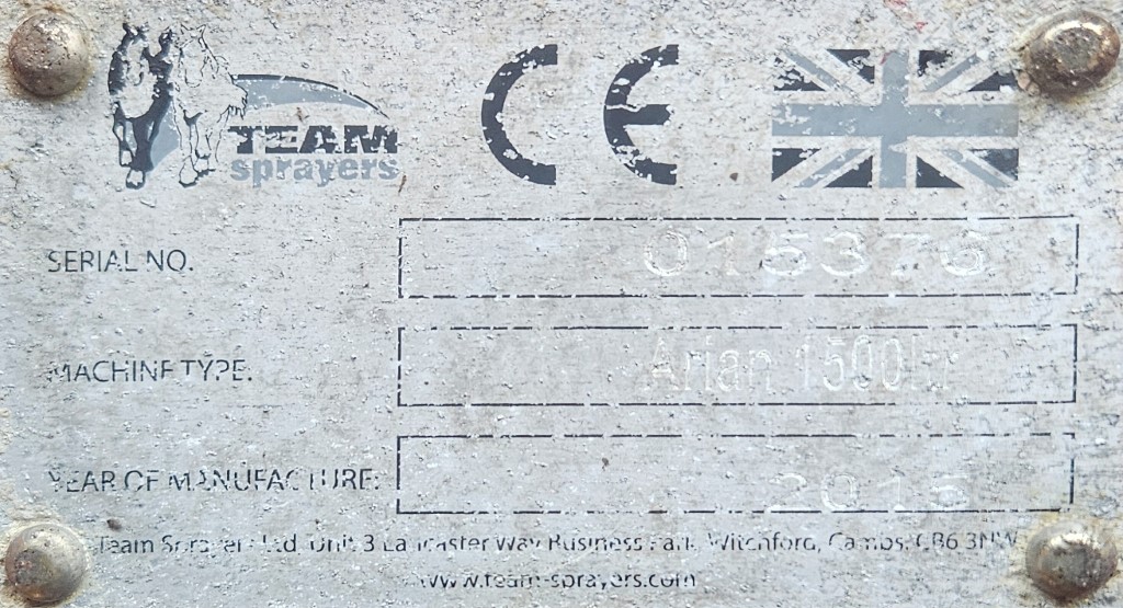 Used Team Arian Sprayer