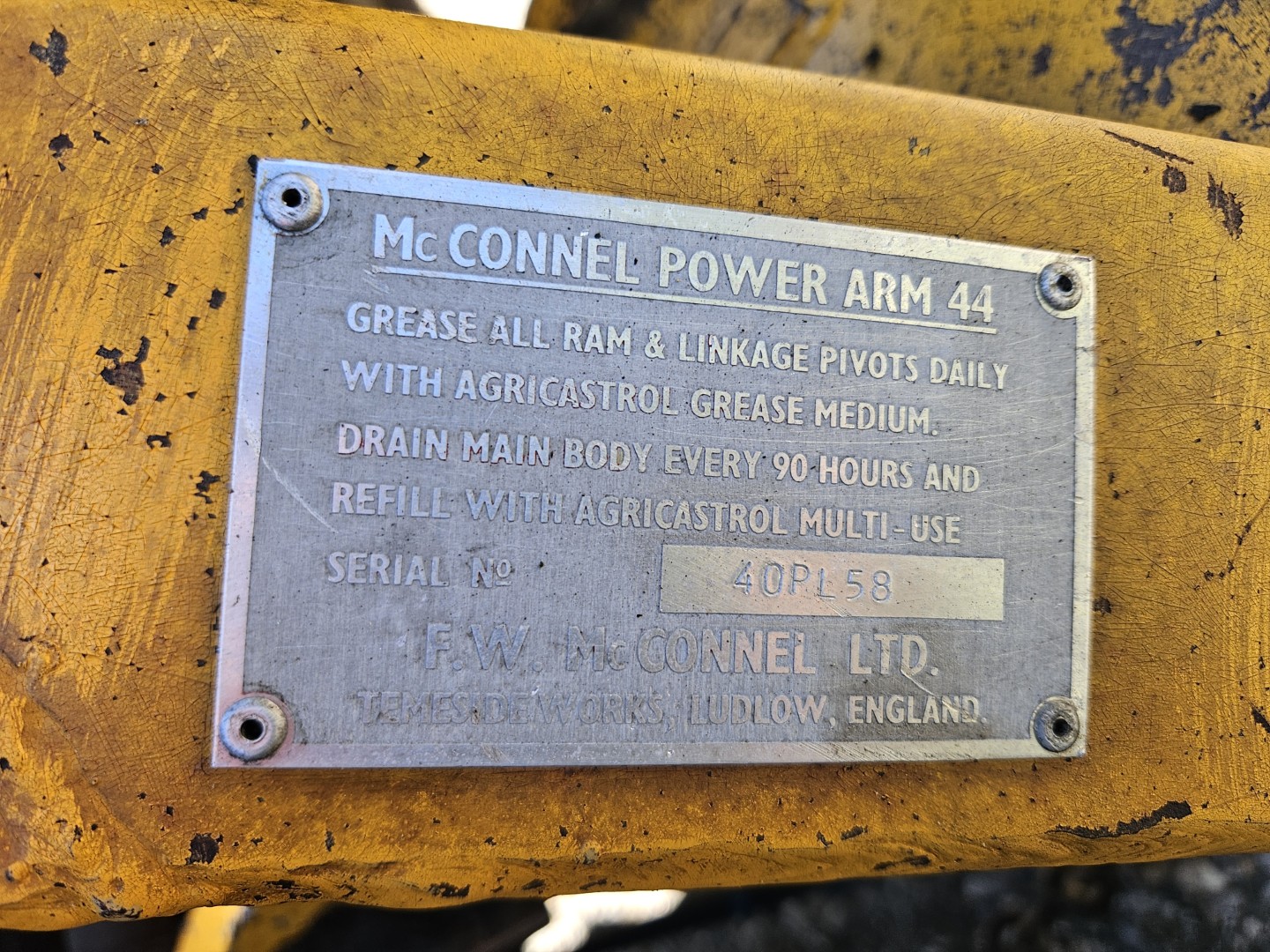Used McConnel PA44 Hedge Cutter