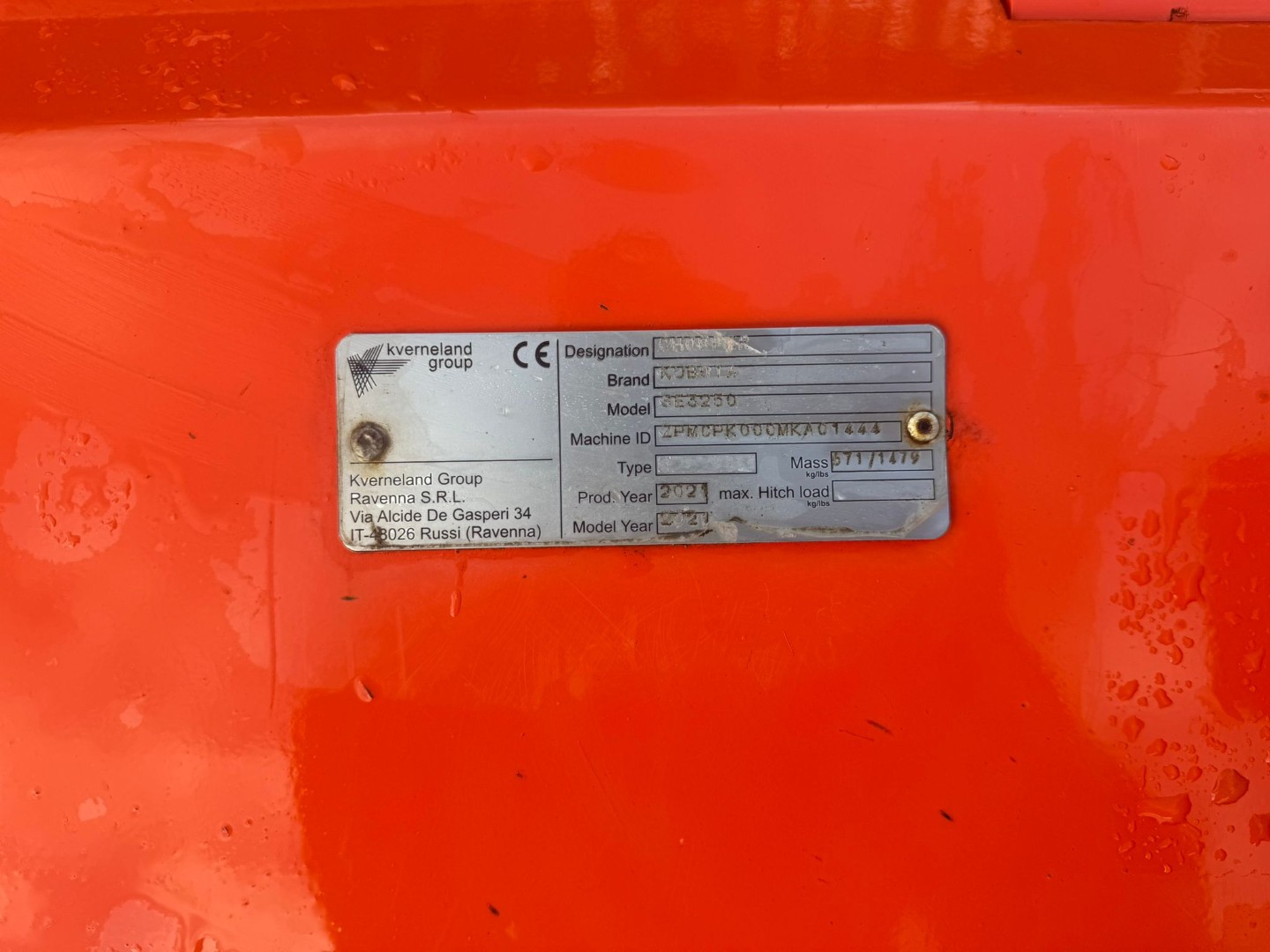 Used Kubota SE3250 Flail Mower