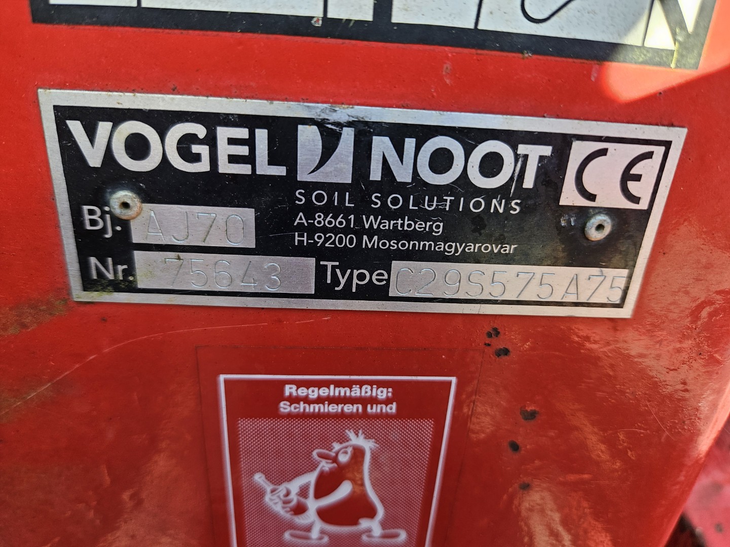 Used Vogel & Noot X5 950 5 Furrow Plough