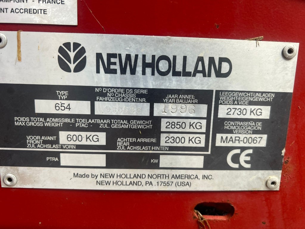 Used New Holland 654 Round Baler