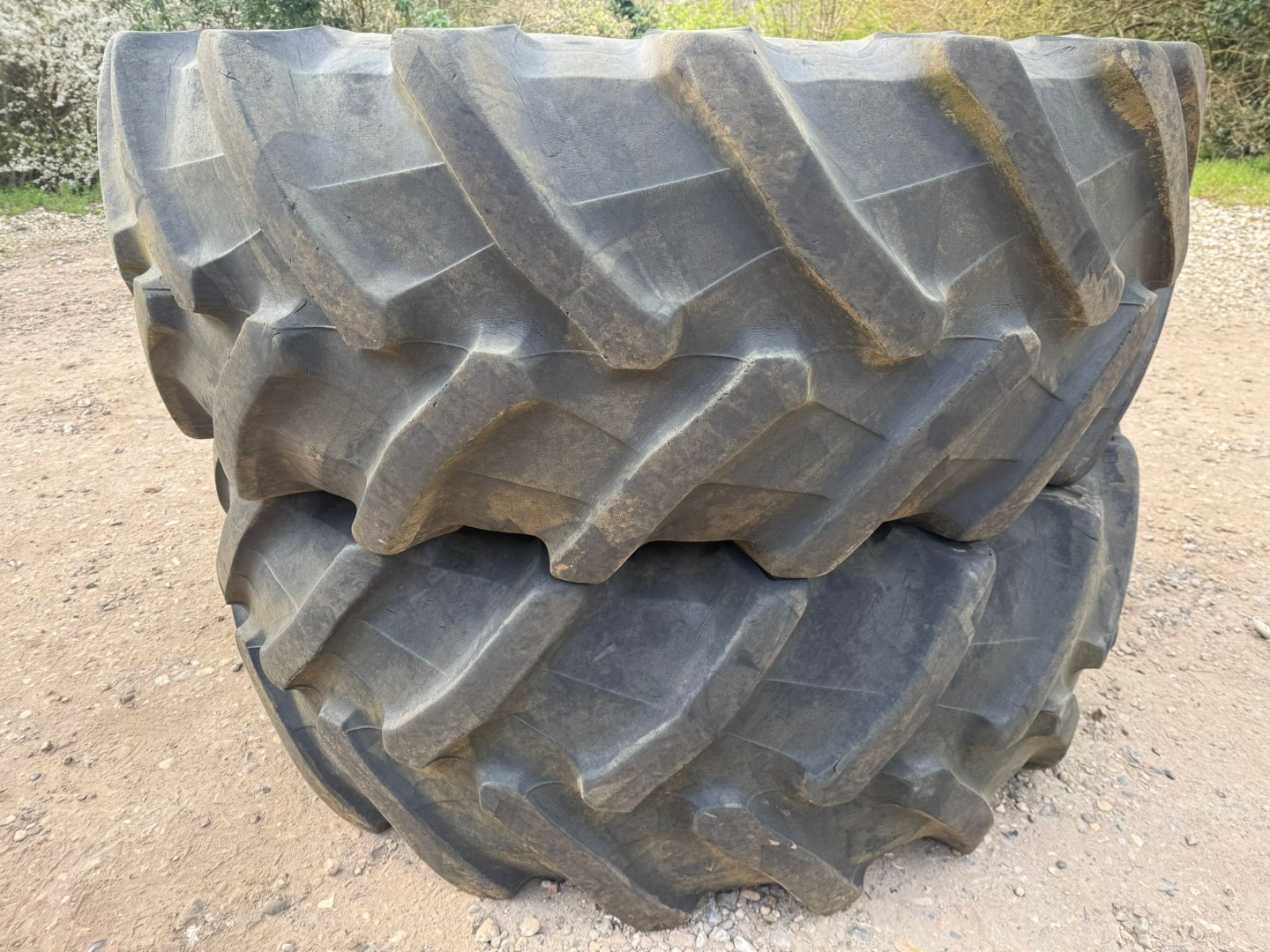 Used Pair Fendt Wheels and Tyres