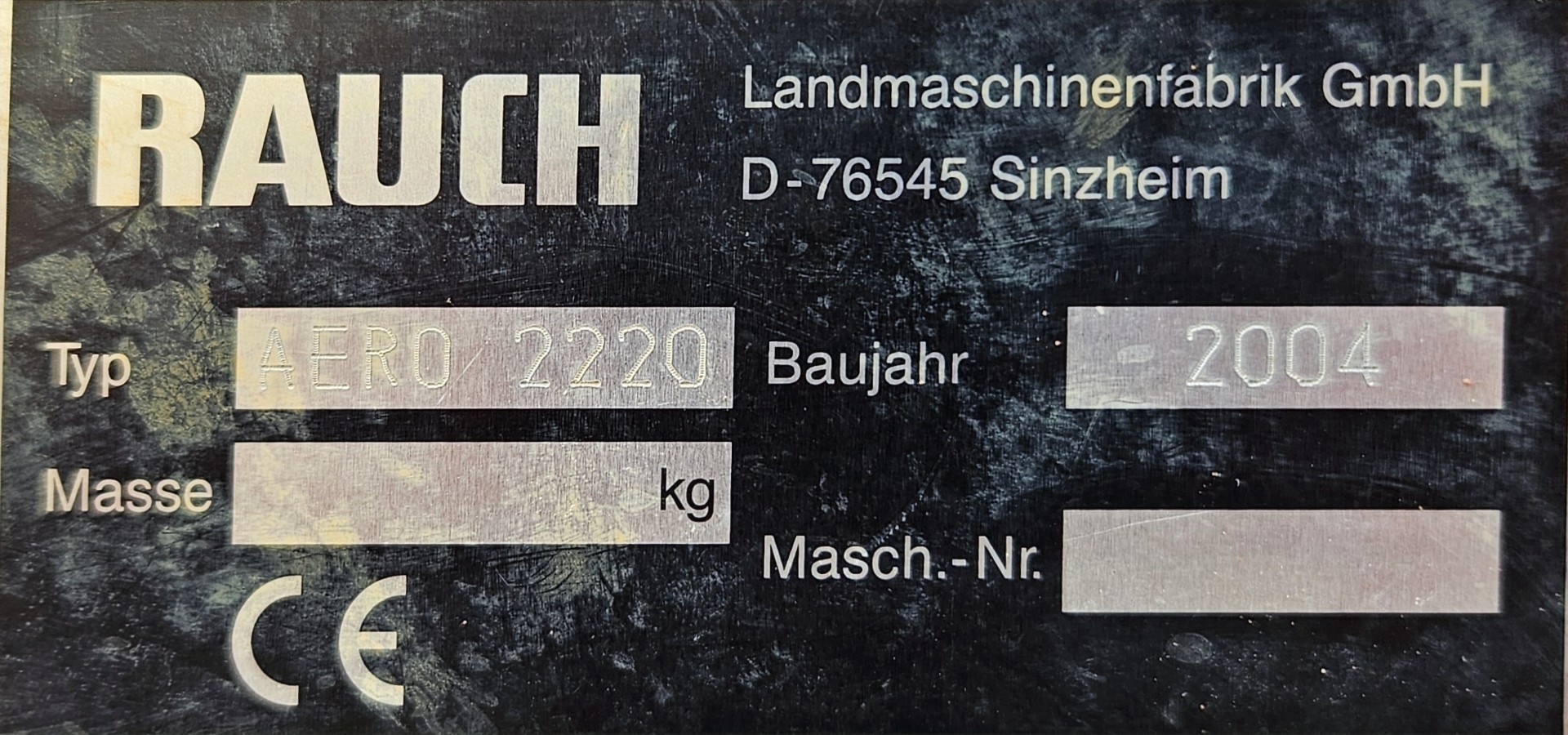 Used Rauch Aero 2220 Pneumatic Spreader