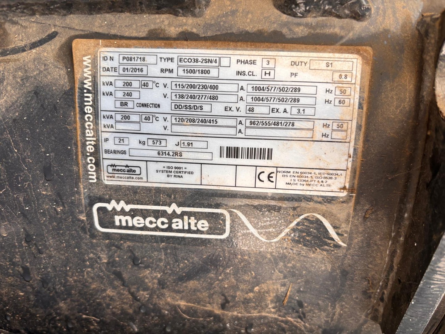 Used JCB G220QS Generator