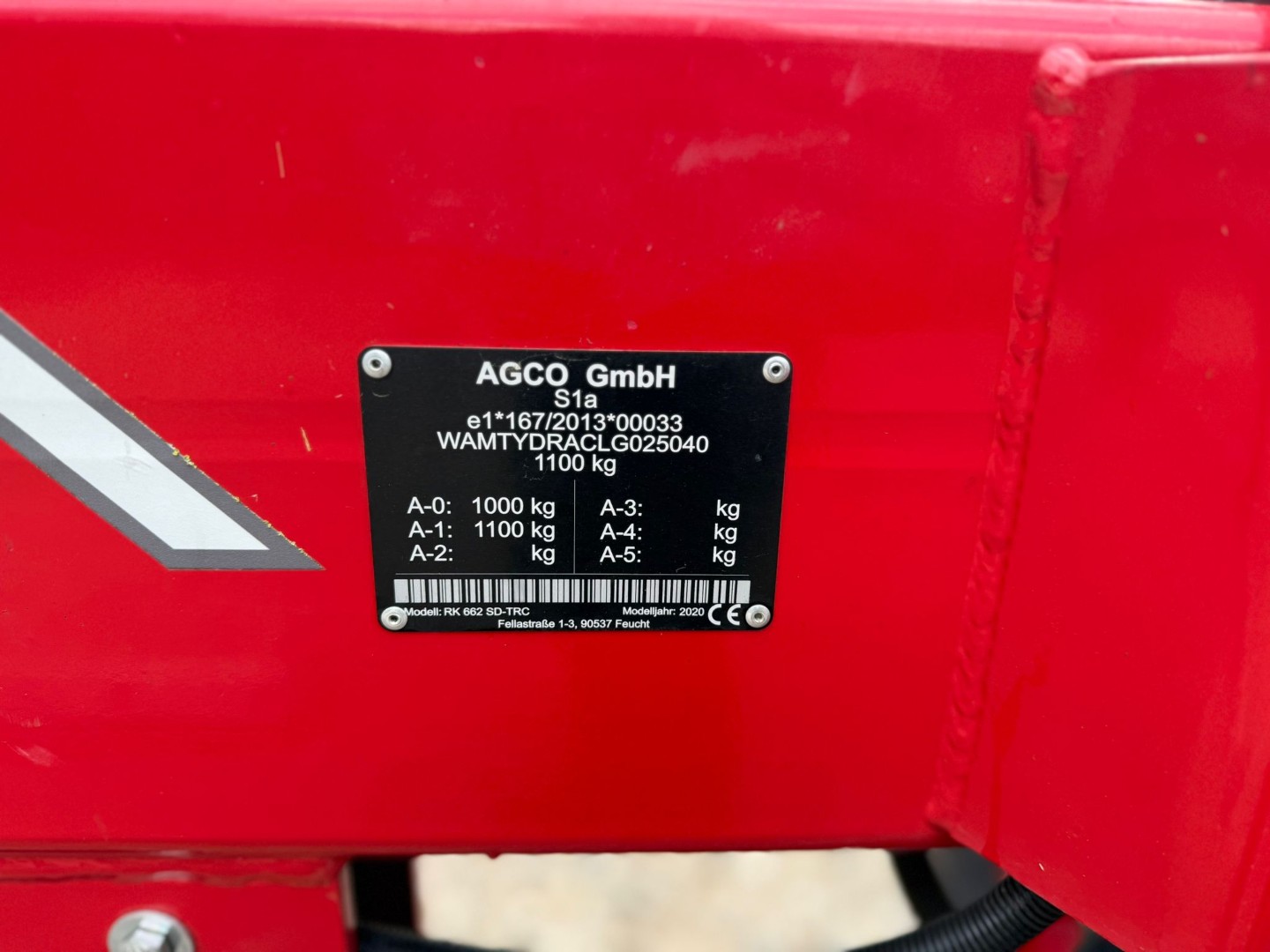 Used Massey Ferguson RK662 SD-TRC Rake