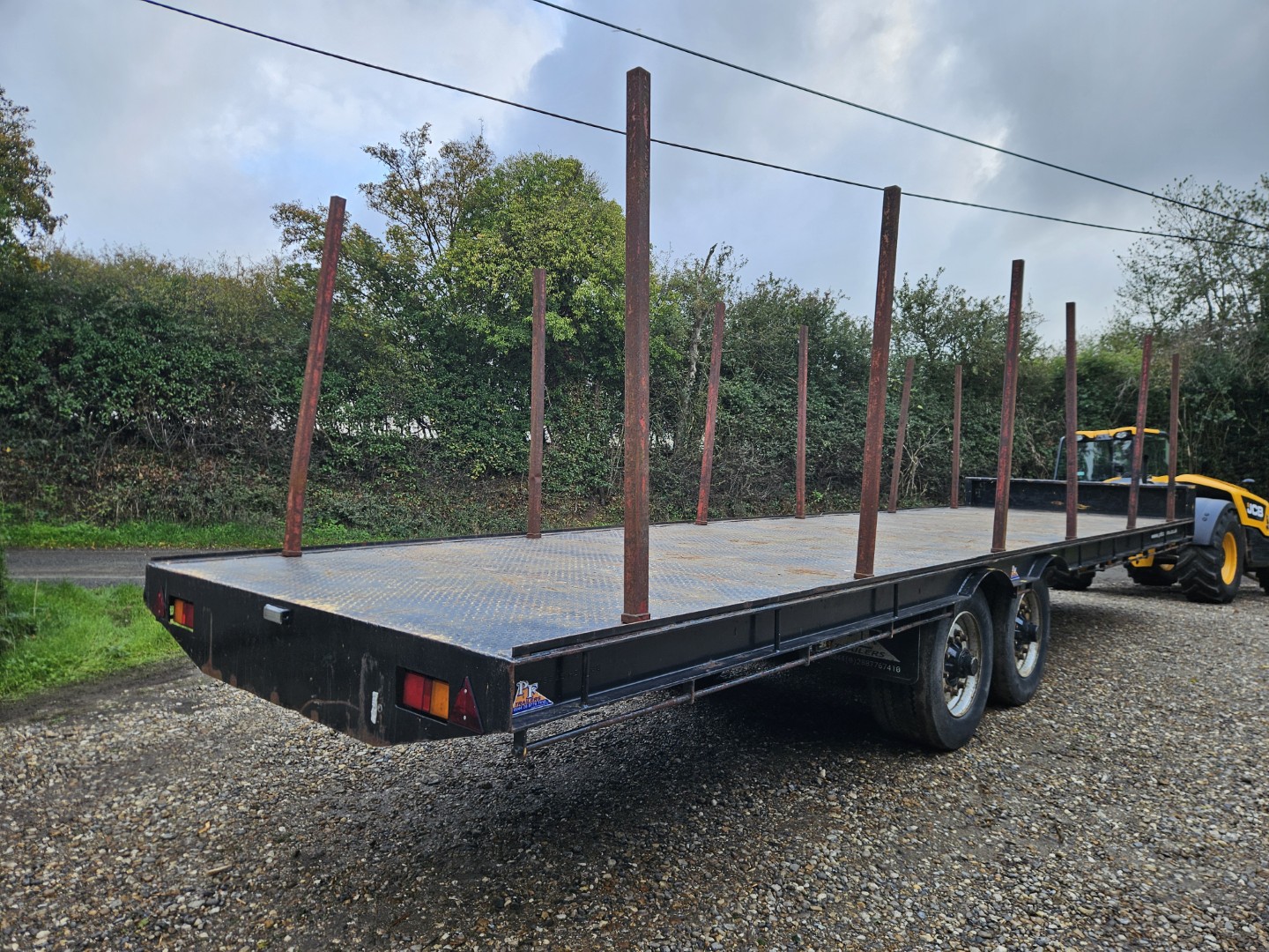 Used PF Trailers 30' Flatbed Trailer