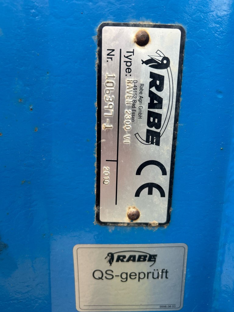 Used Rabe Raven 2300 VI 6 Furrow Plough