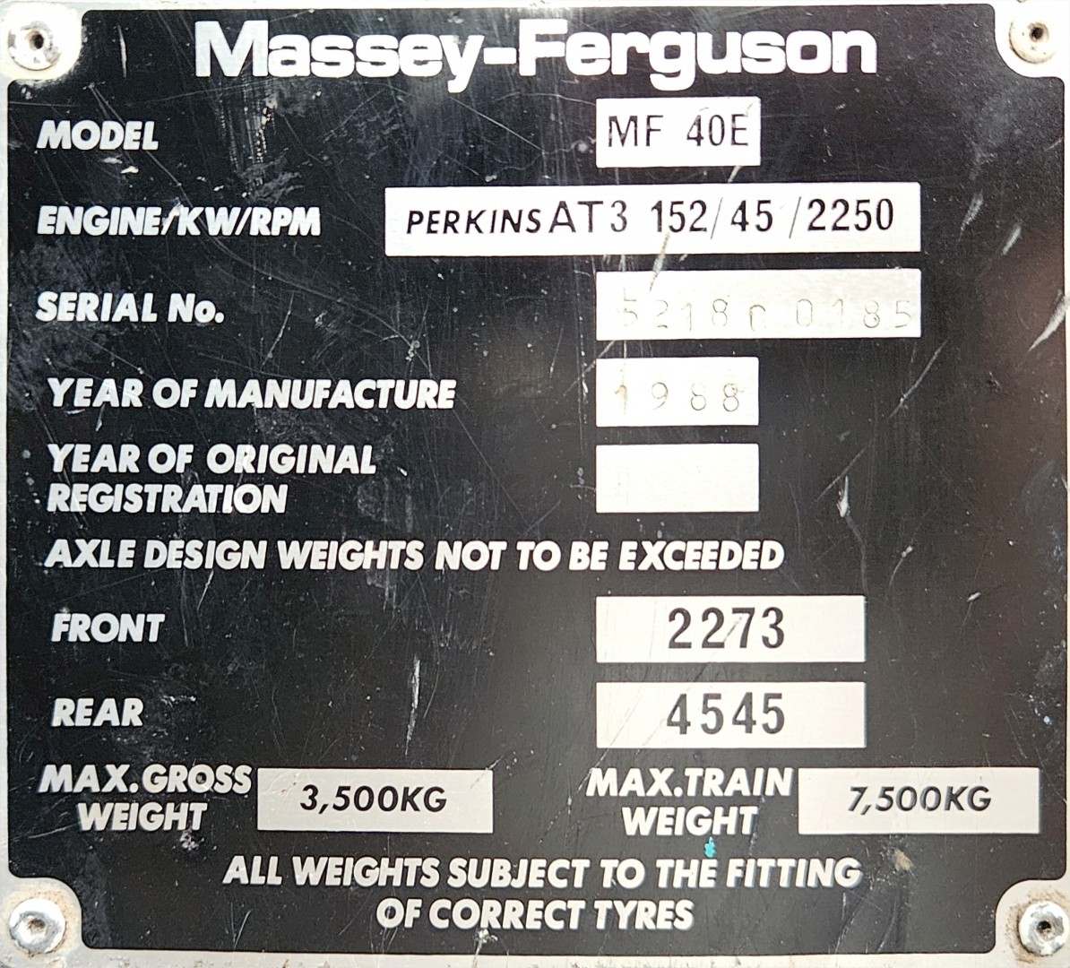 Used Massey Ferguson 40E 2wd Tractor