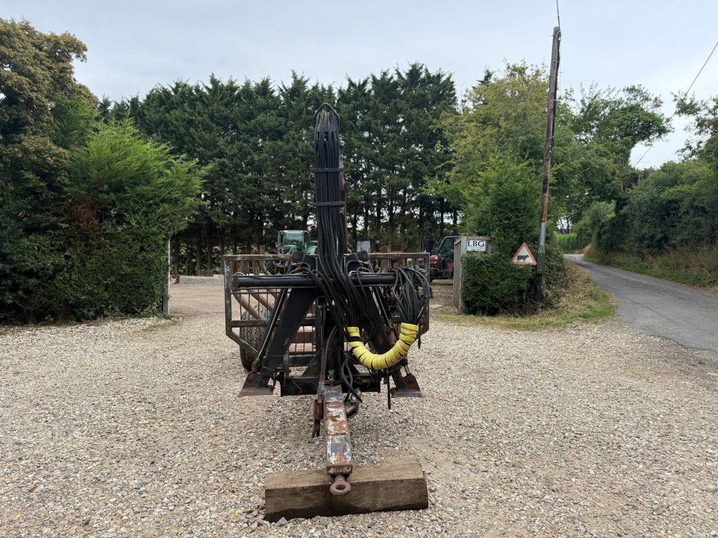 Used Timber Trailer and Patruuna 755 Crane