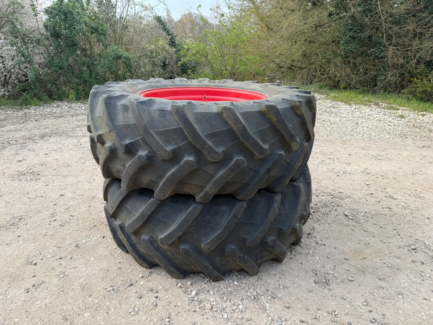 Used Pair Fendt Wheels and Tyres