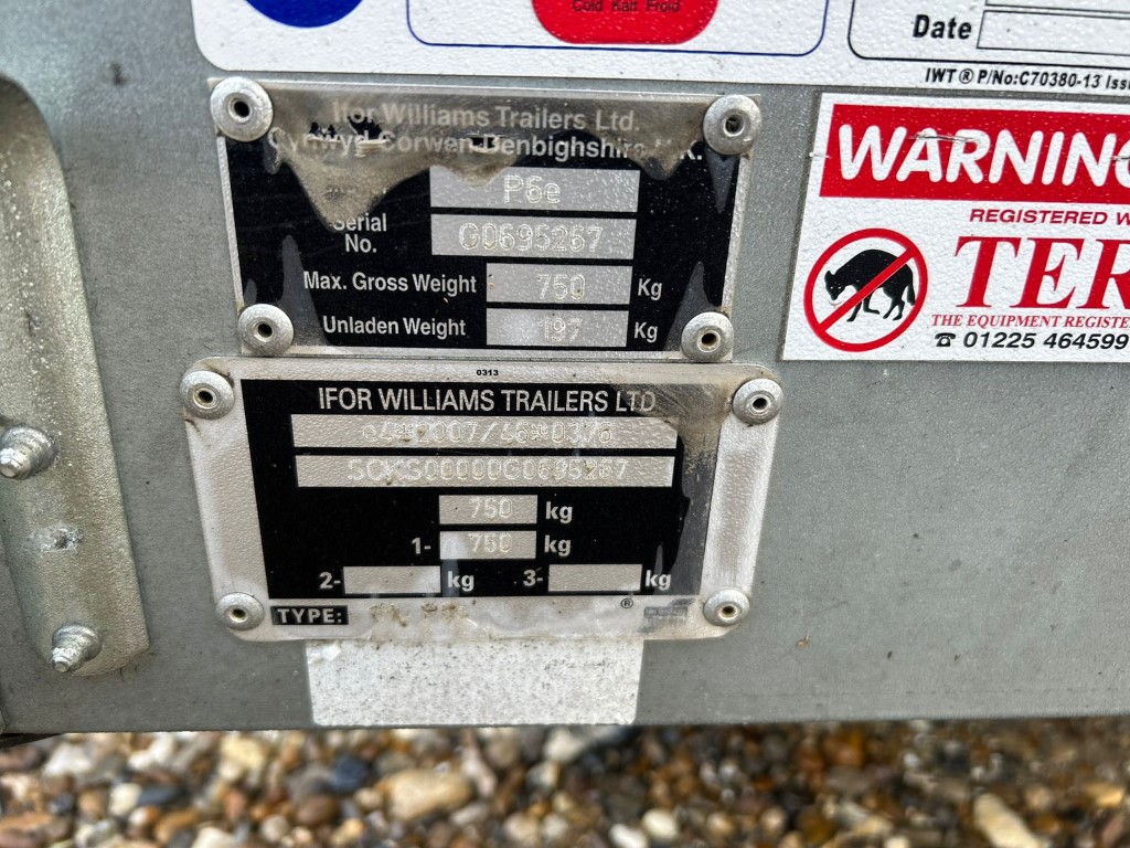 Used Ifor Williams P6e Trailer