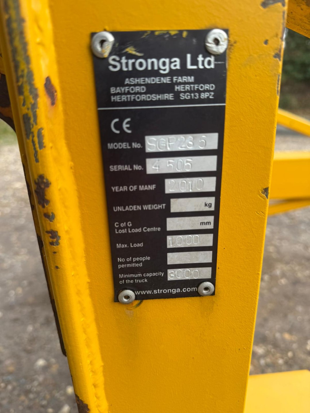 Used Stronga Grain Pusher