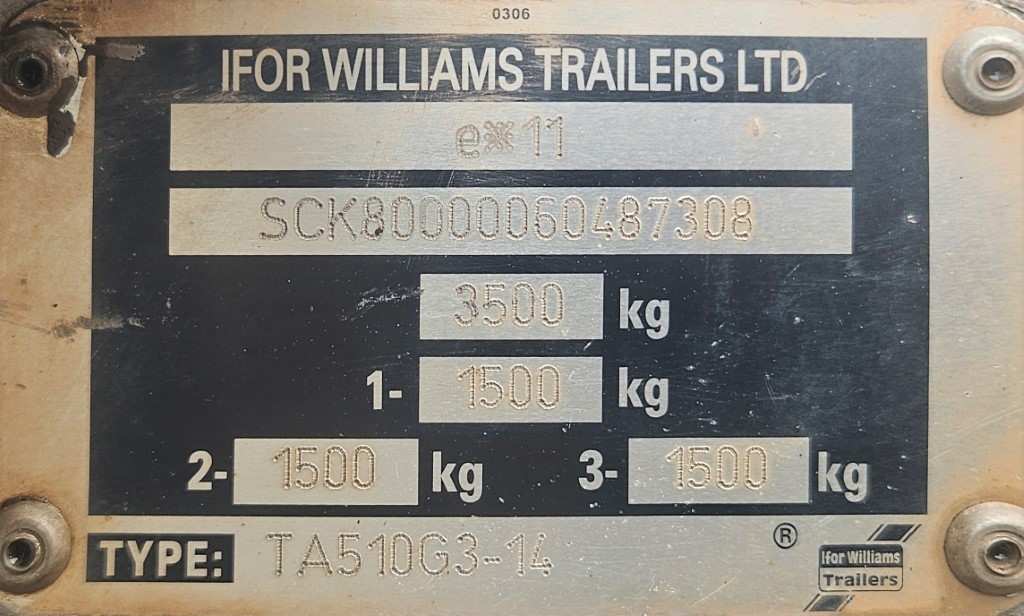 Used Ifor Williams TA510G3-14 Livestock Trailer