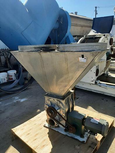 Used Valve, Rotary, Airlock, 12" x 12", C/st, 2 HP #S744827