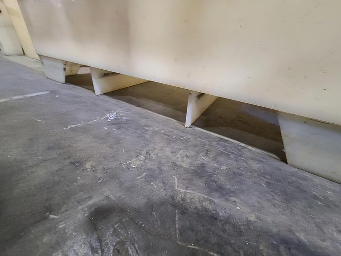 Used Polypro Tank Counter Flow Rinse side and bottom support 70" x 28" x 29" Removable Partition - LARRY PLEASE CHECK DEMENTIONS