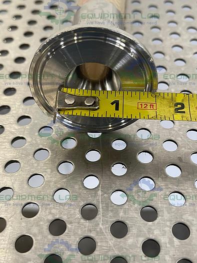 Used Pure Fit  12" Silicone Hose w/ 3/4" Sanitary Fitting to 1" Sanitary Fitting