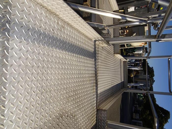 Used Mezzanine, 85" x 40" x 84", S/st, Food Grade, Stairs, #C742856