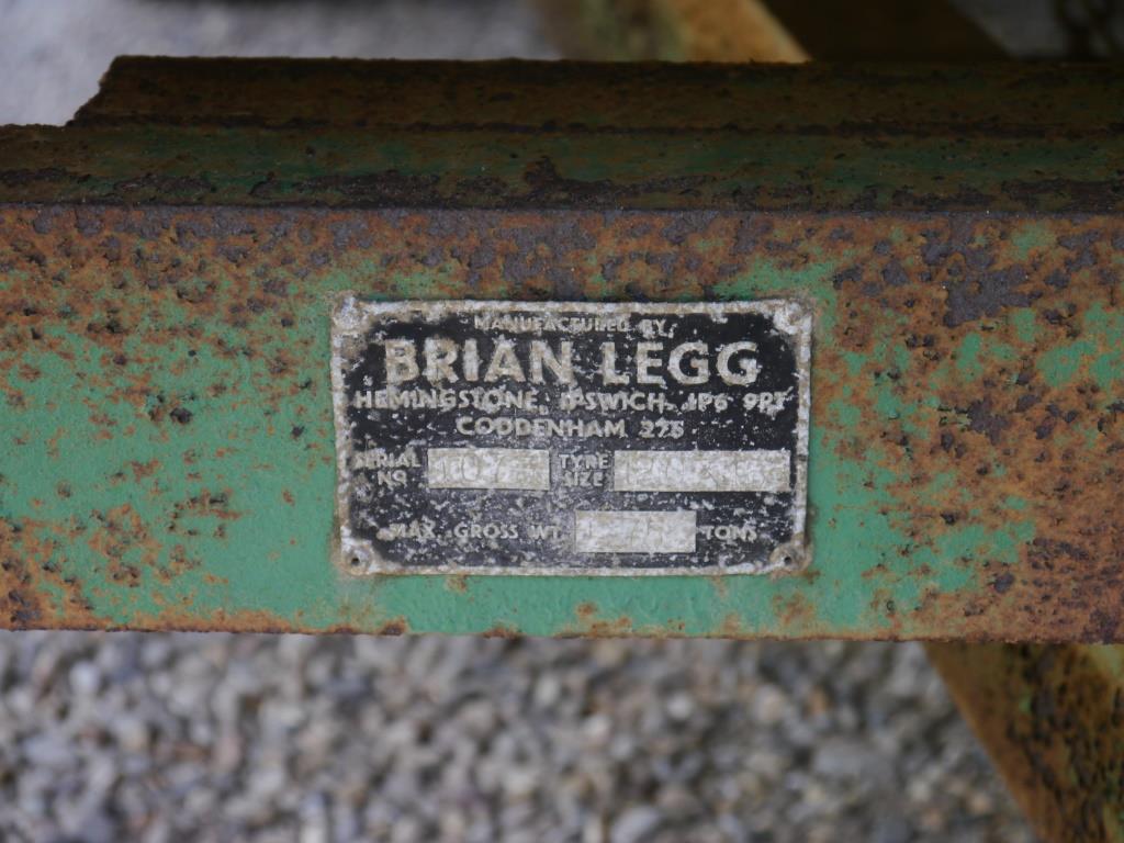 Used Brian Legg 4 Ton Trailer