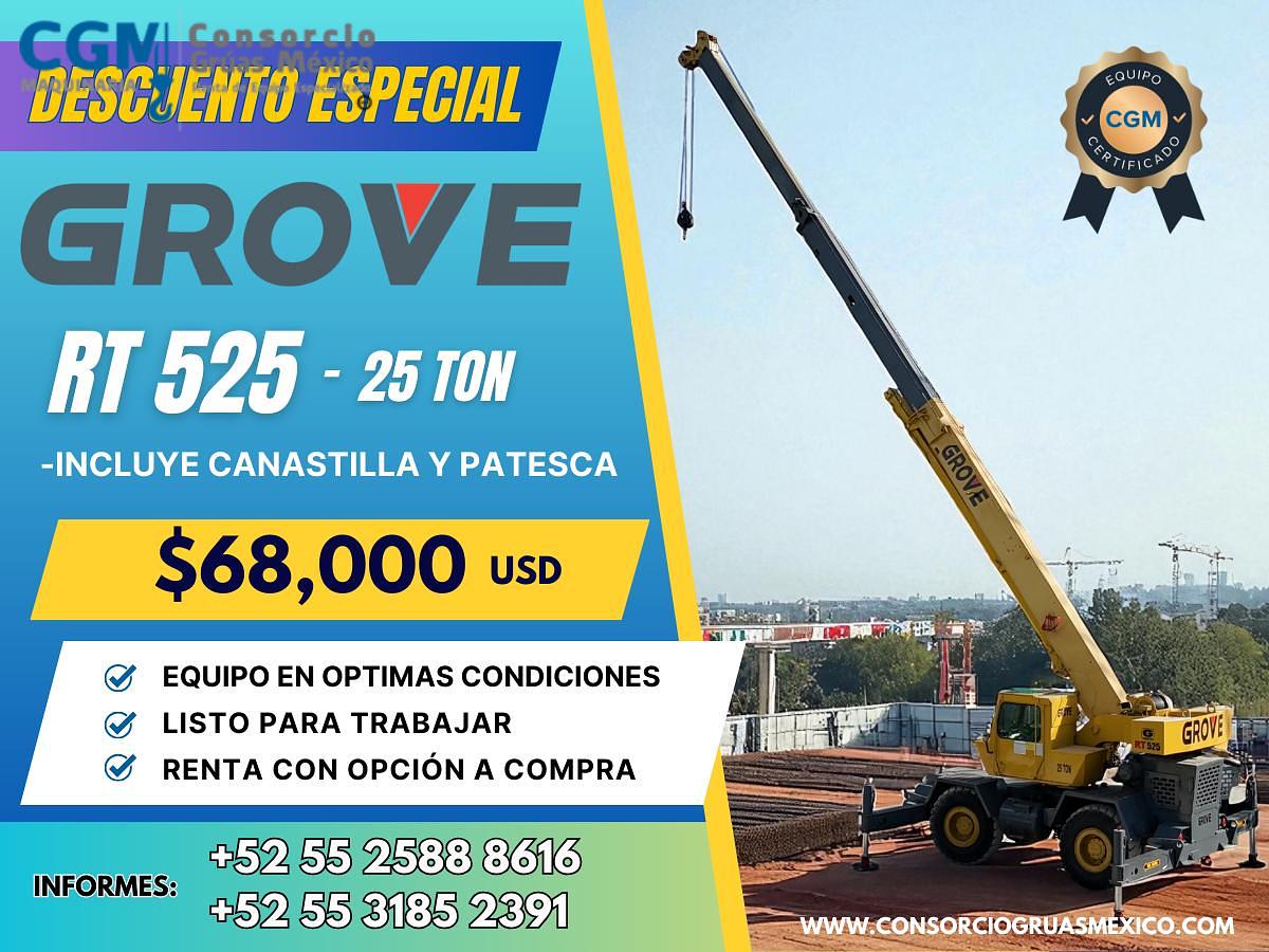 Usado Grove RT 525