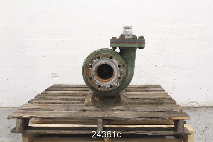 Used Goulds 3189, 4x4x8 Pump, 4-Vane 7" Impeller #24361