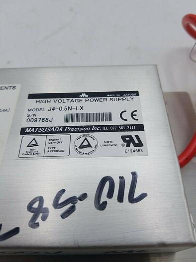 Used Matsusada J4-0.5N-LX High Voltage Power Supply