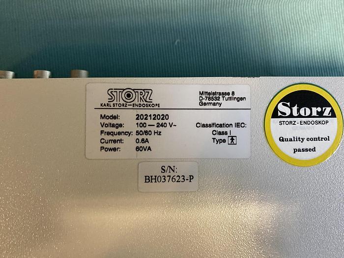 Used Storz telecam SL pal 202120 20 mit Kamerakopf und Tastatur