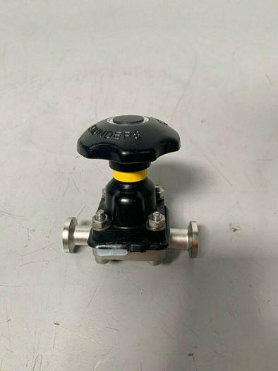 Used Crane-Saunders 4-77696-3-1 Stainless Steel .5" Diaphragm Valve