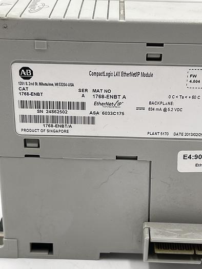 Used Allen-Bradley 1768-ENBT SER A